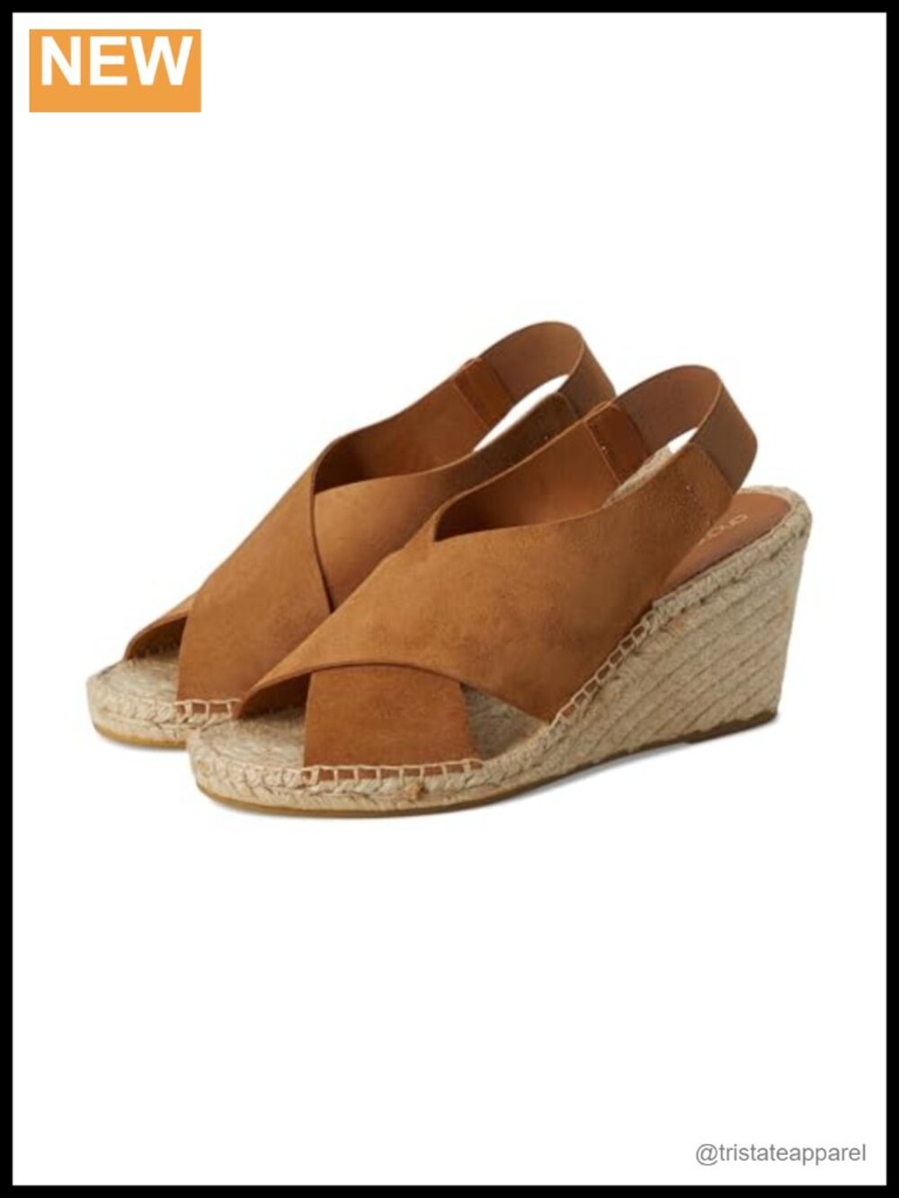 Suede Espadrille Wedge Sandal Slingback Cushioned Insole